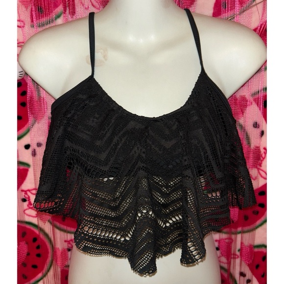 🖤 OP Ruffled Bikini Top - Picture 1 of 5